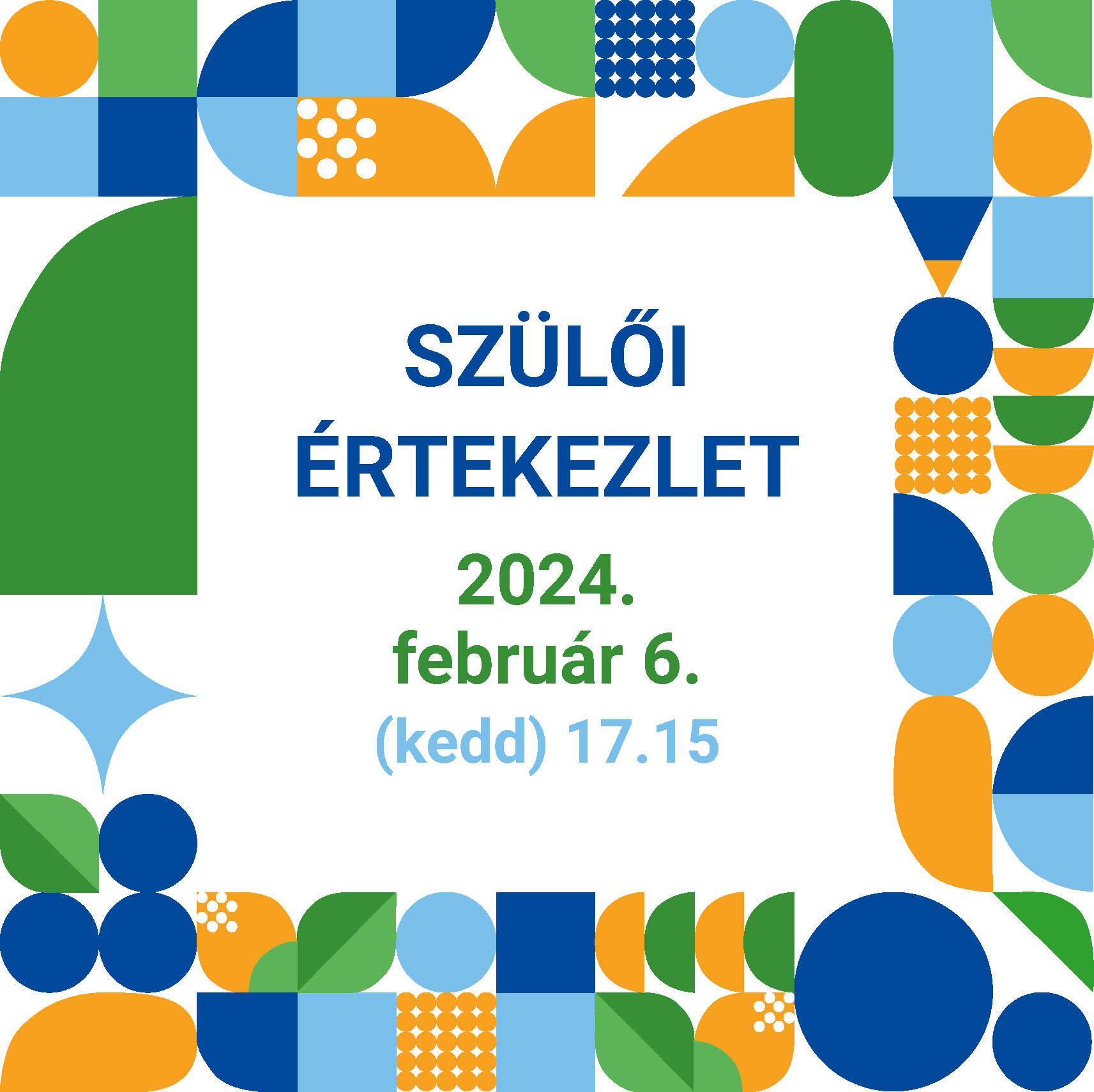 Szülői értekezlet!