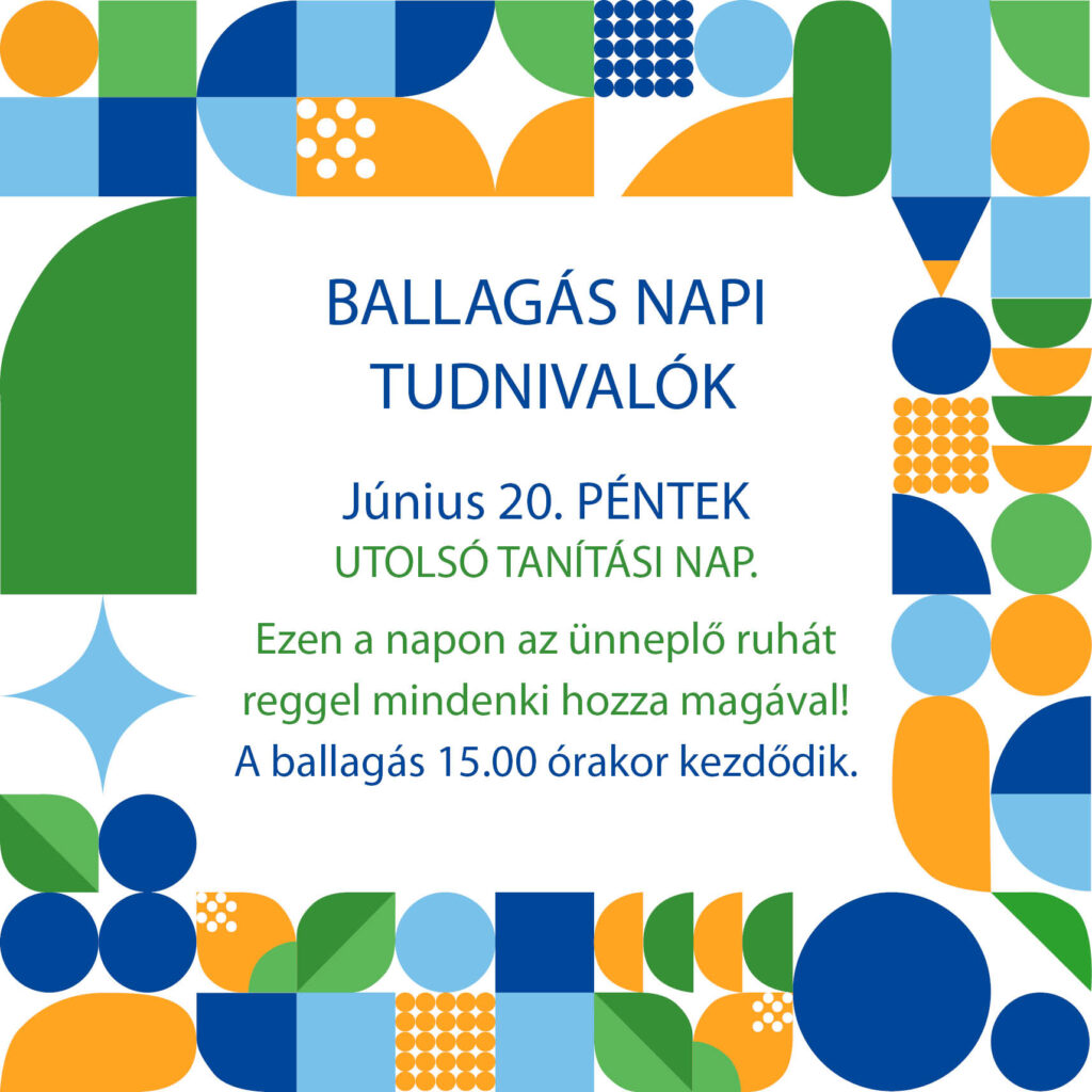 Ballagás tudnivalók