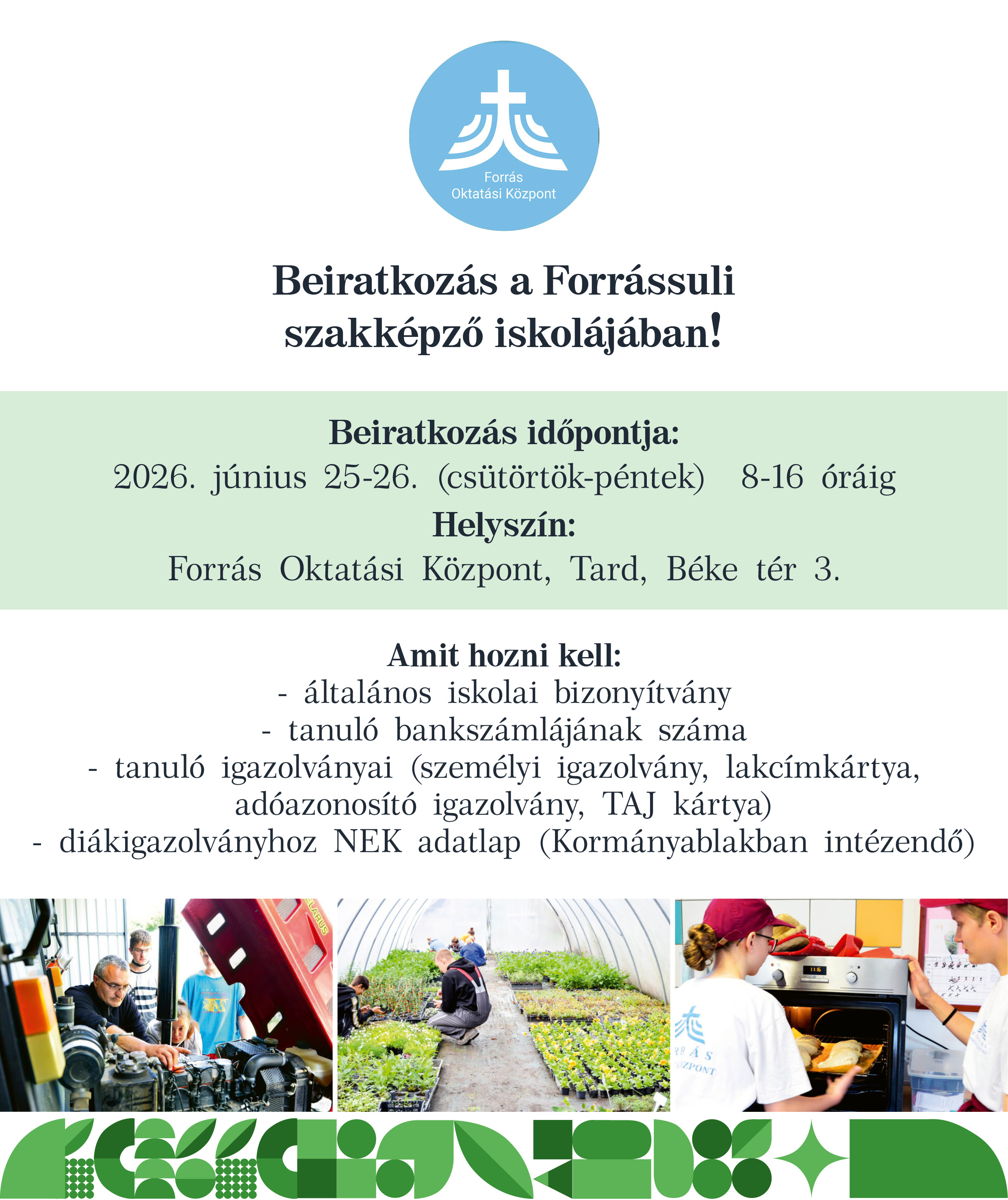 Szakképző Beiratkozás